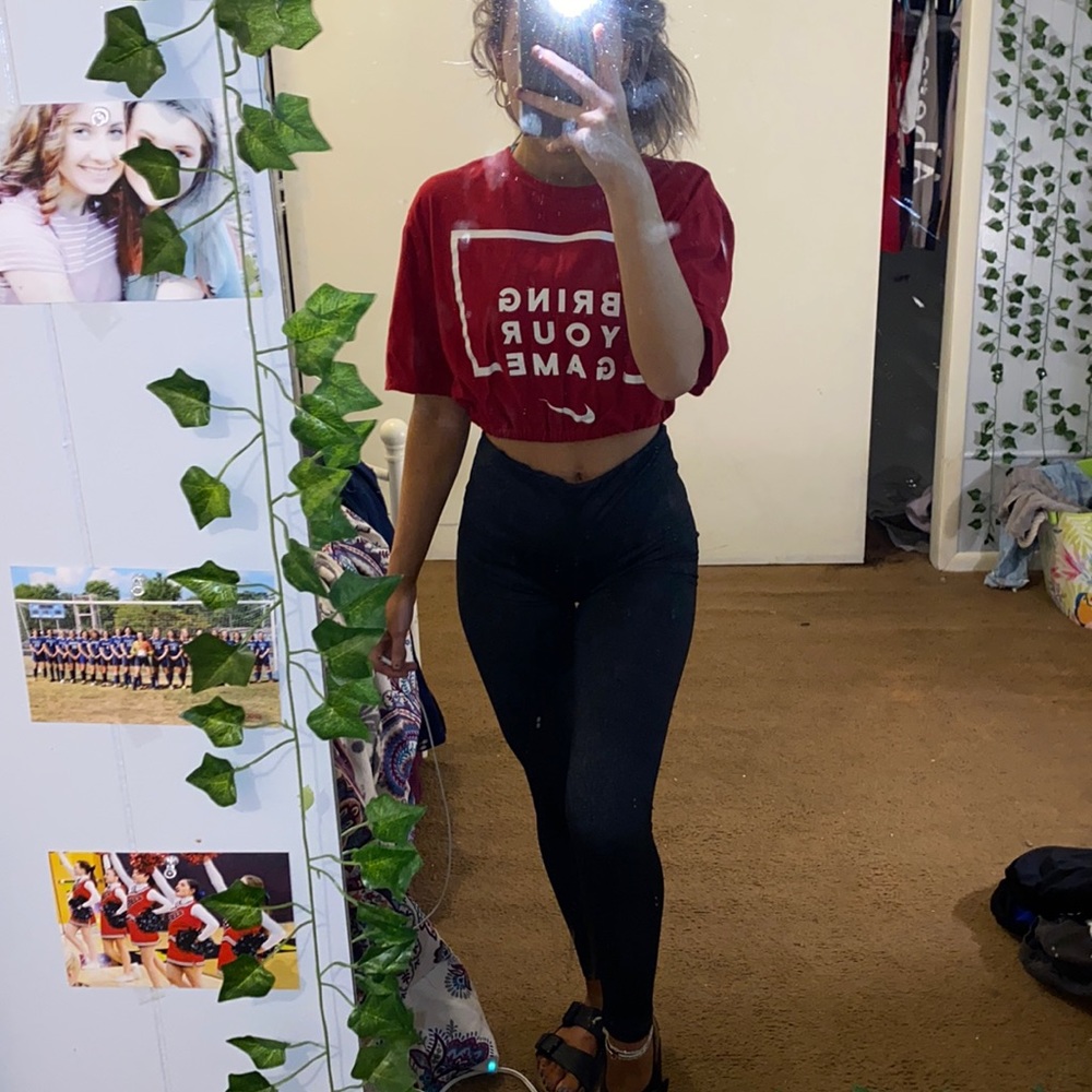 Gray leggings
